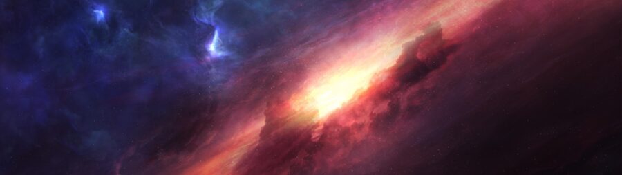 5120×1440 Resolution: Celestial Brilliance Illuminates the Sky Wallpaper