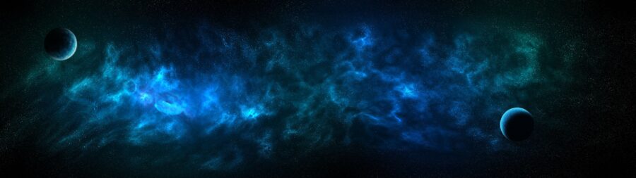 5120×1440 Resolution: Celestial Cloudscape Wallpaper