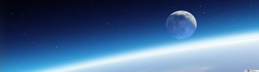 5120×1440 Resolution: Celestial Skies Wallpaper