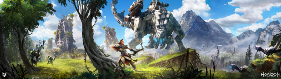 5120×1440 Resolution: Gaming Extravaganza Wallpaper