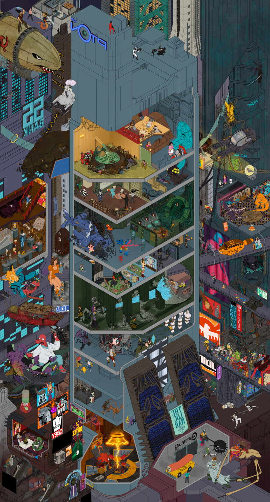 Attack on Titan: Majestic Cityscape Unveiled Wallpaper