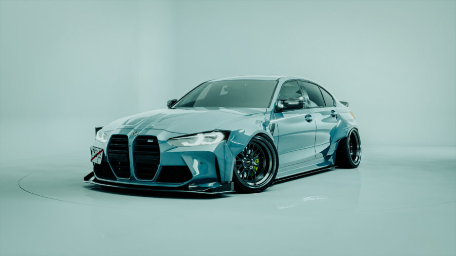 BMW: Strak Blauw Beest Achtergrond