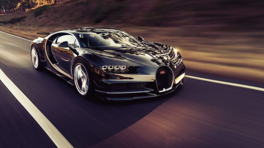 Bugatti: Unleashing Power on the Road Wallpaper