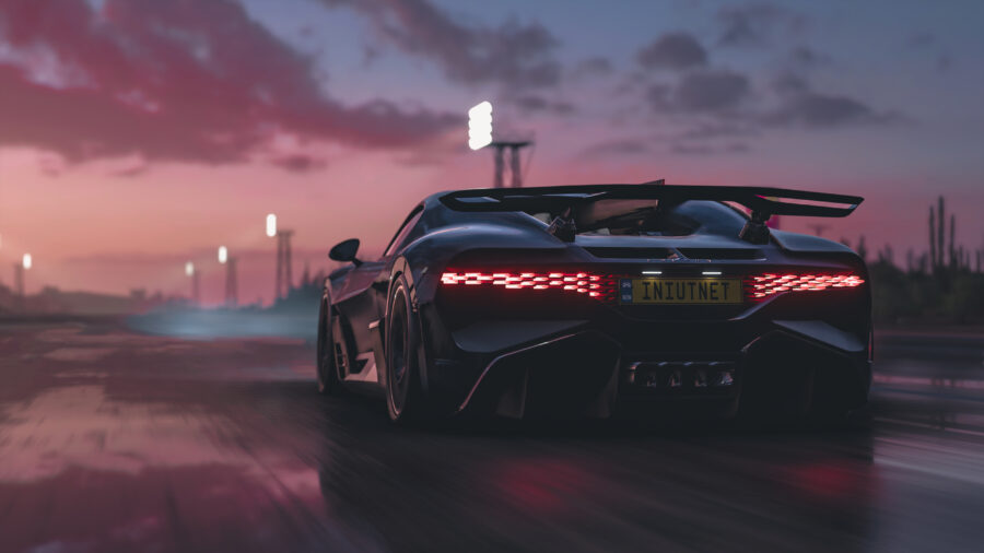 Bugatti: Unleashing Power on the Asphalt Wallpaper