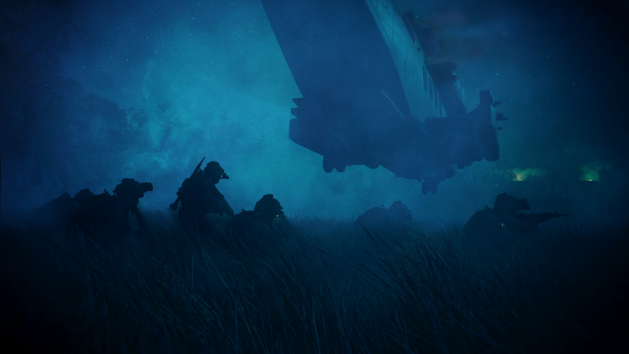 Intens gevecht in Call of Duty Modern Warfare Achtergrond