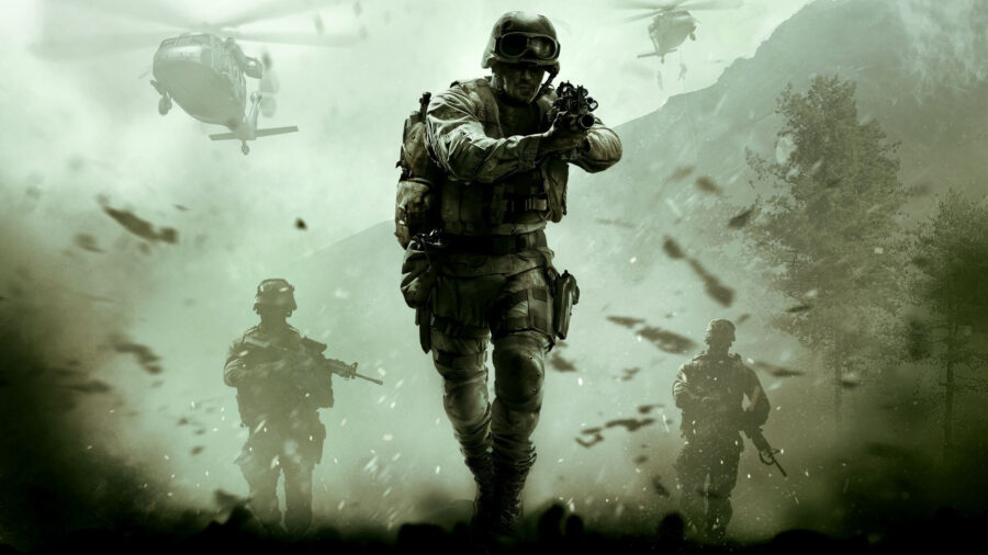 Intense Battle: Call of Duty Modern Warfare Wallpaper