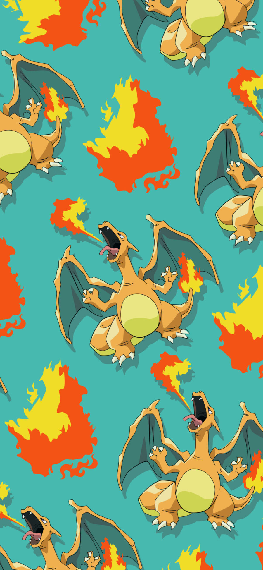 Charizard: Flaming Fury Patroon Achtergrond