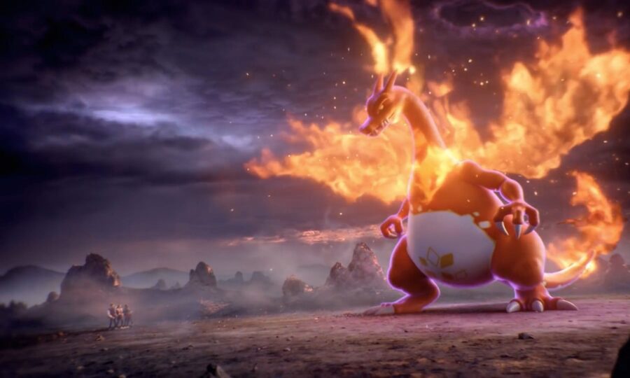 Charizard: Vurige Schemering Showdown Achtergrond