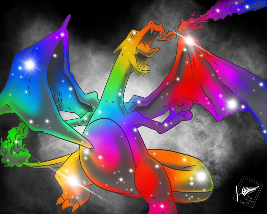 Charizard: Cosmic Flame Majesty Achtergrond