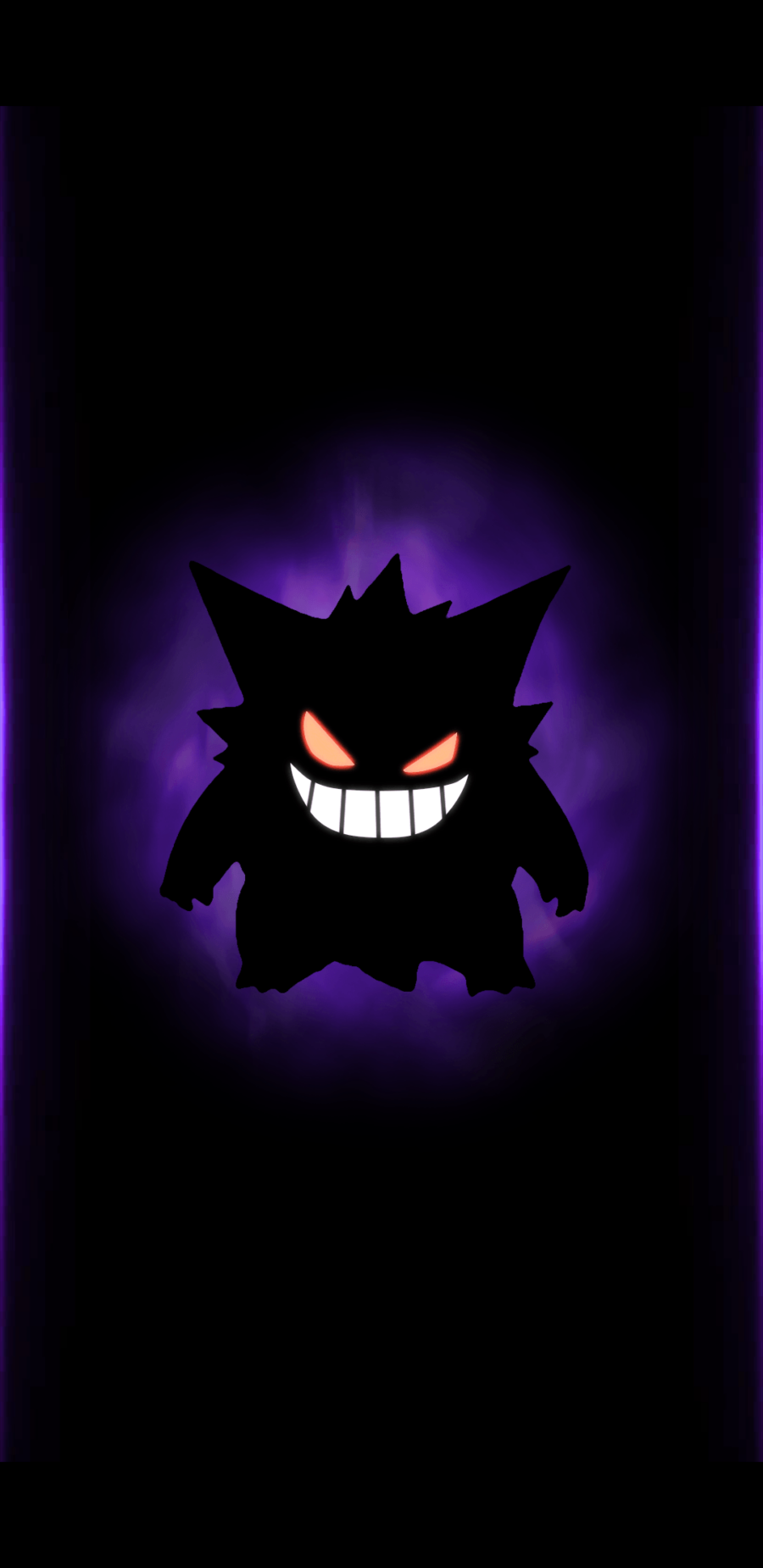 Gengar: Menacing Shadow Gleam Wallpaper