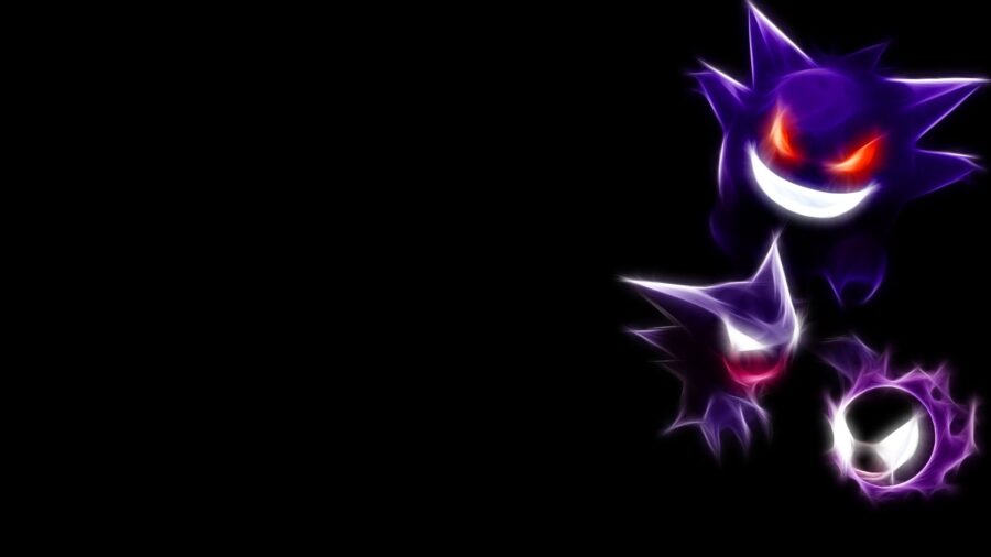 Gengar: Lurking Shadows Desktop Wallpaper