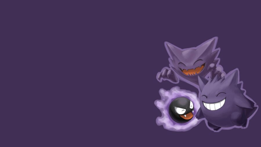 Gengar: Mischievous Trio Theme Wallpaper