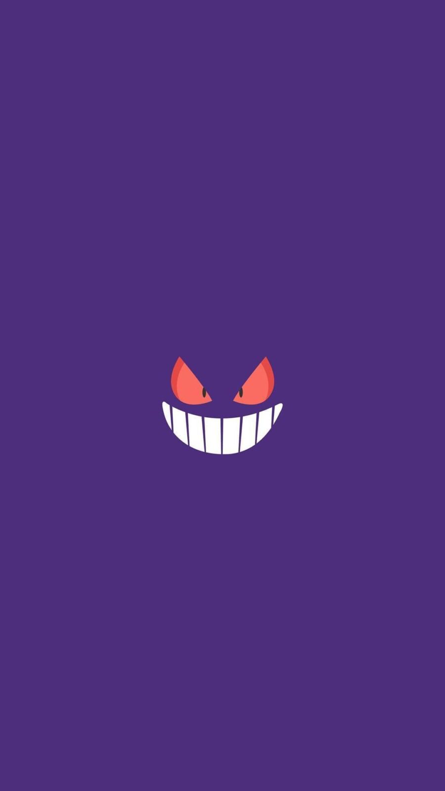 Gengar: Mysterious Grin in the Dark Wallpaper