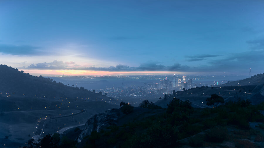 GTA 5: Urban Escape through Nature’s Veil Wallpaper