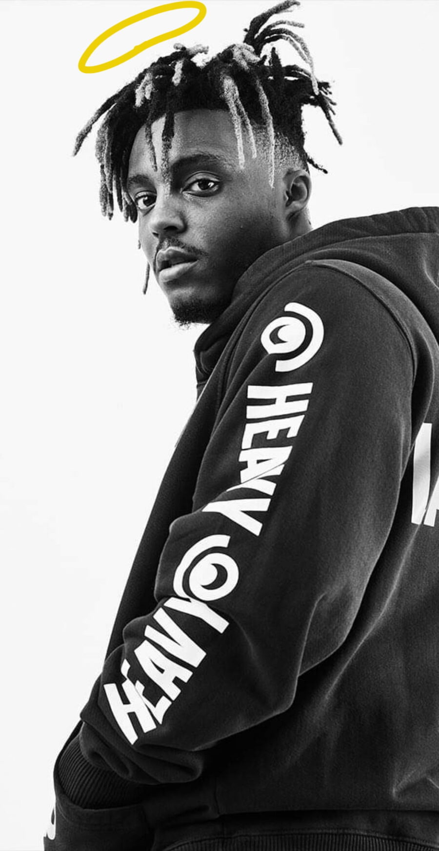 Juice Wrld: Dreadlocked Vibe in Black Wallpaper