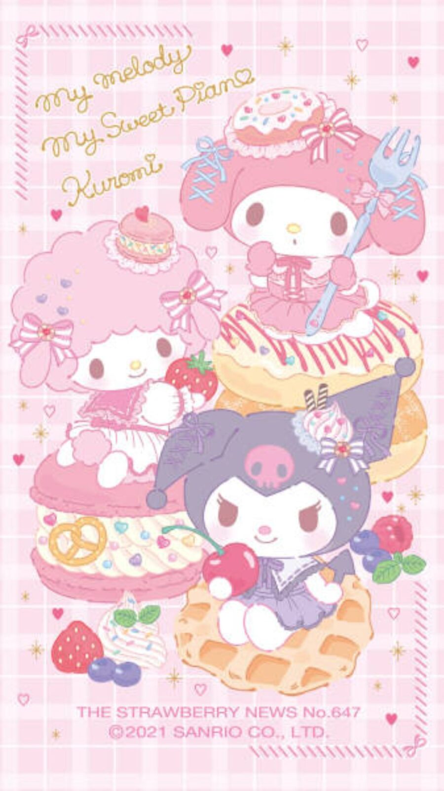 Kuromi: Droomland Dessert Achtergrond