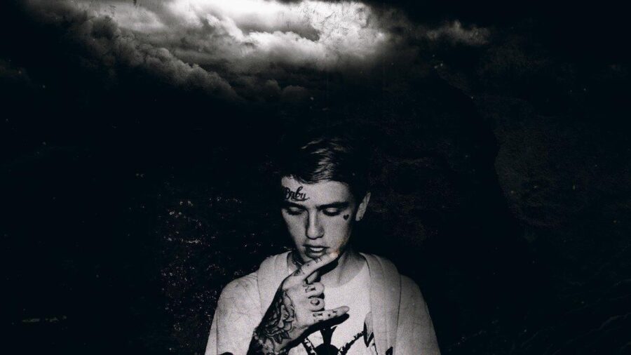 Lil Peep: Inked Expression of Sadness Wallpaper
