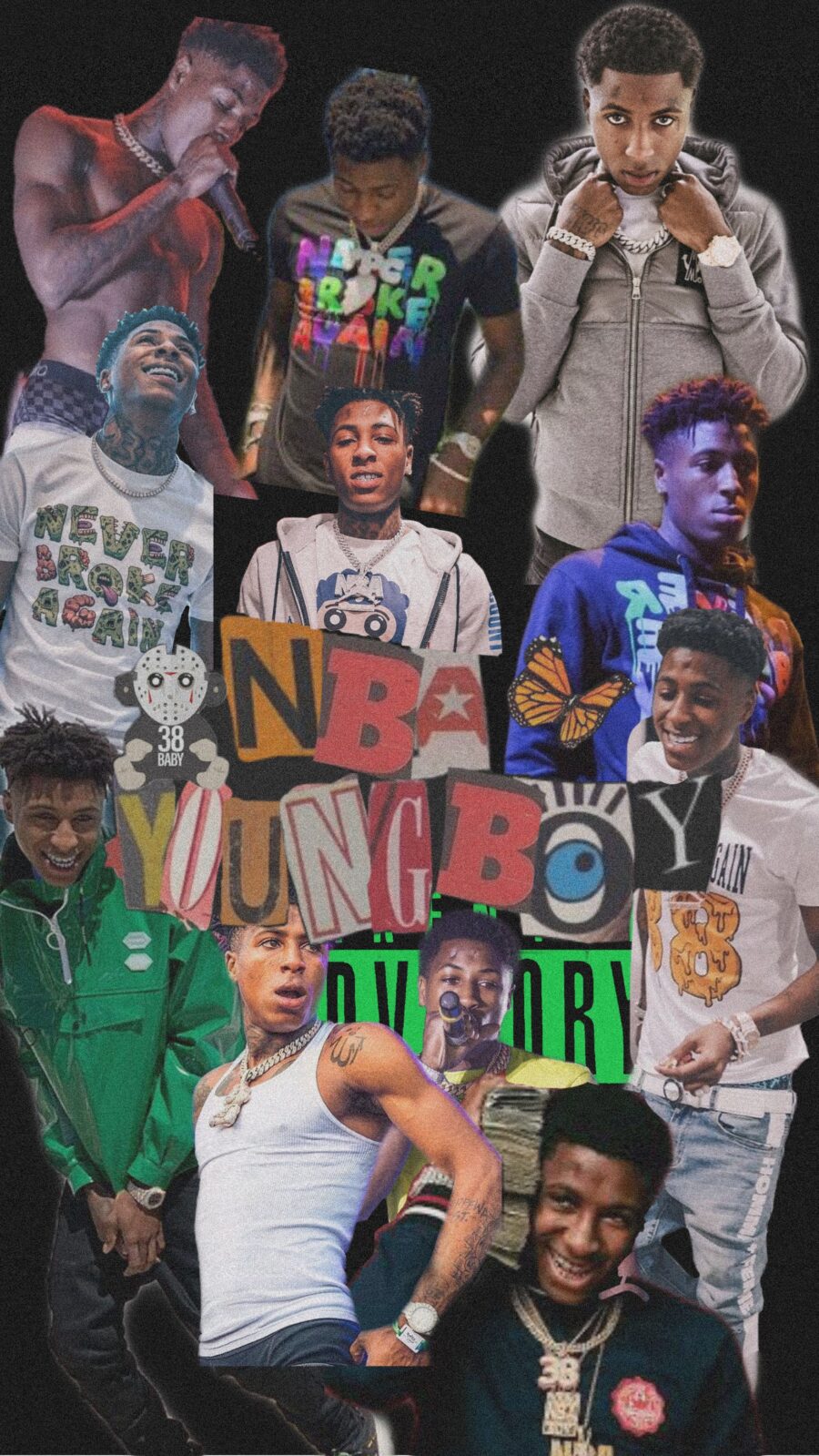 NBA Youngboy and his Squad Strike a Pose Wallpaper