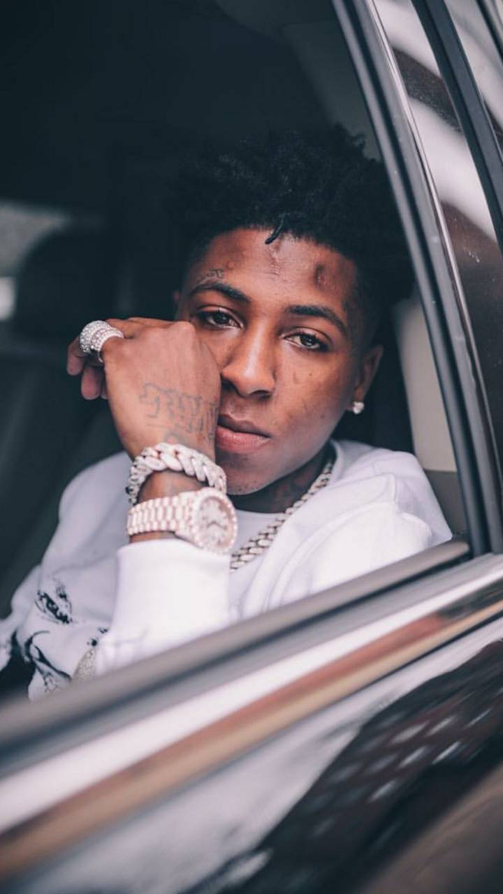 NBA Youngboy’s Serene Car Reflection Wallpaper
