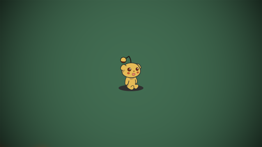Pikachu’s levendige groene avontuur Achtergrond