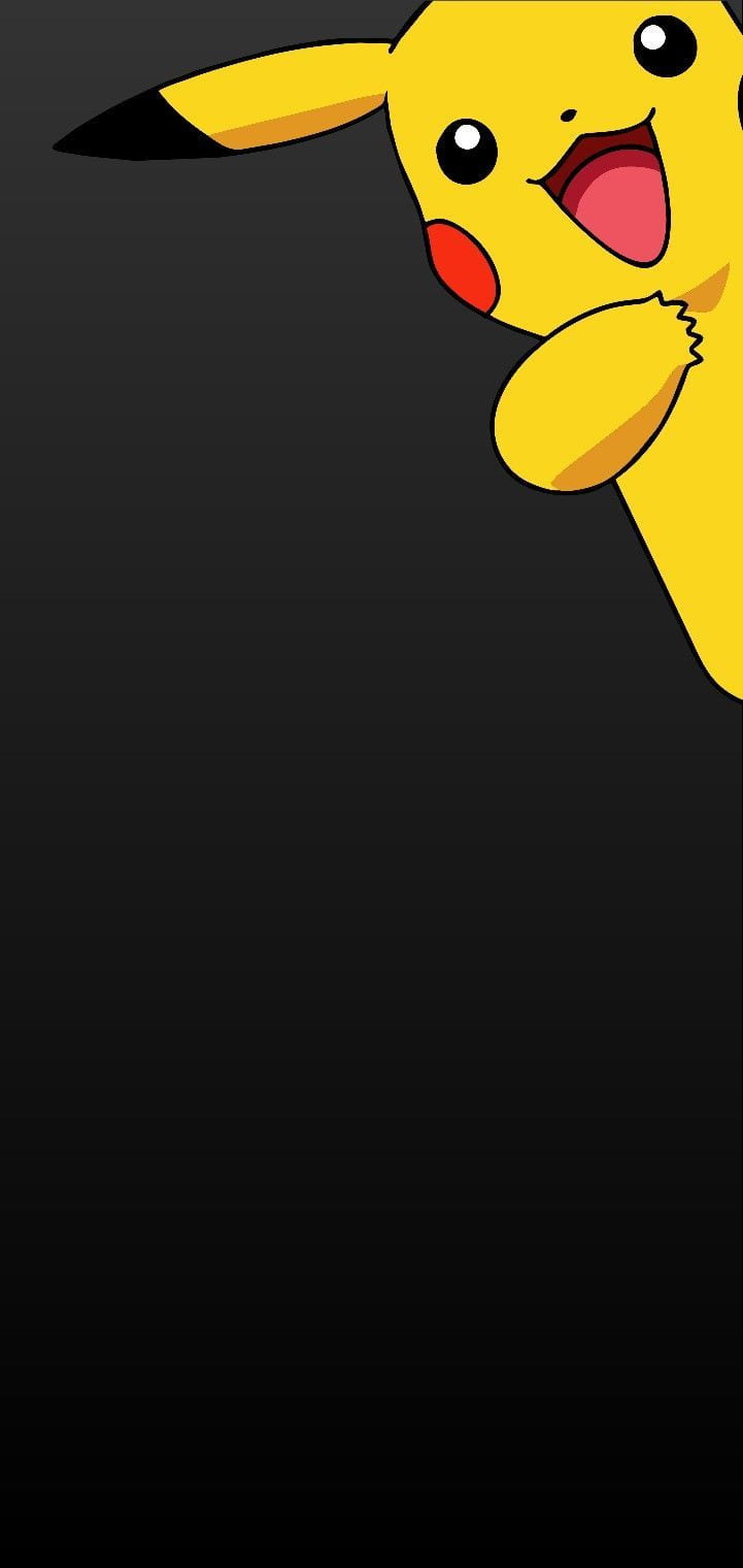 Pikachu’s elektrische gloed op donker Achtergrond