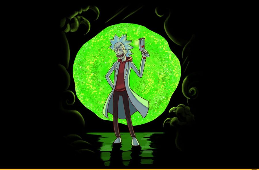 Rick and Morty: Portal Glow Adventure Wallpaper