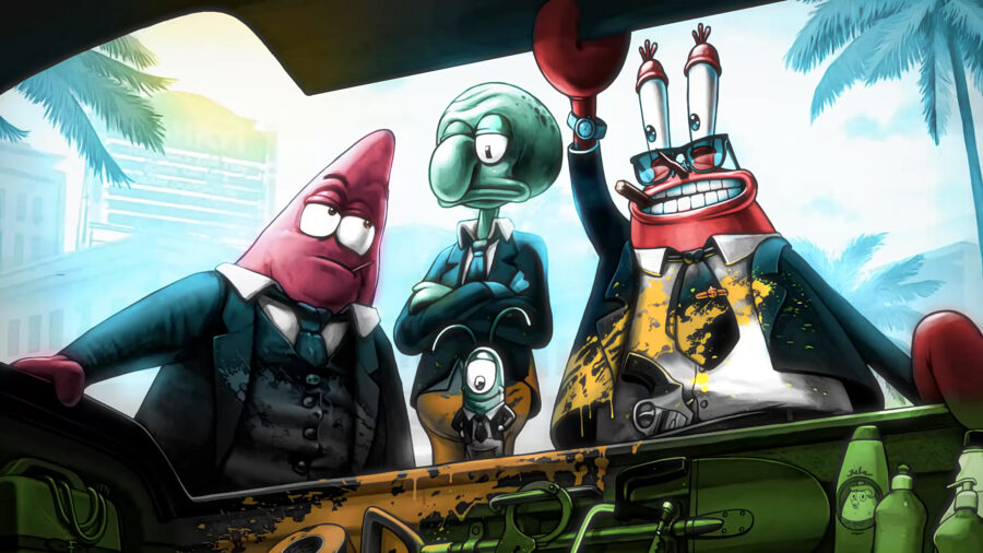 Spongebob en vrienden: A Cartoon Gathering Achtergrond