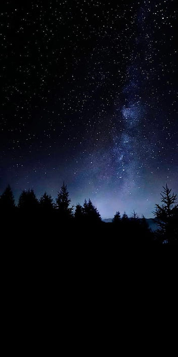 Starlit Serenity: A Night Sky Symphony Wallpaper