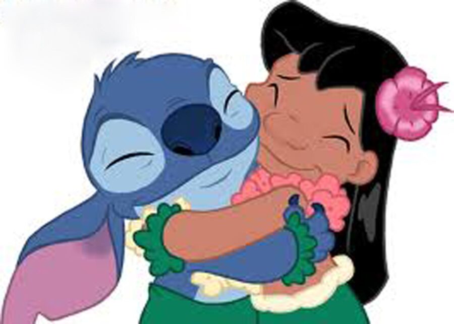 Stitch: Hug of Friendship Wallpaper