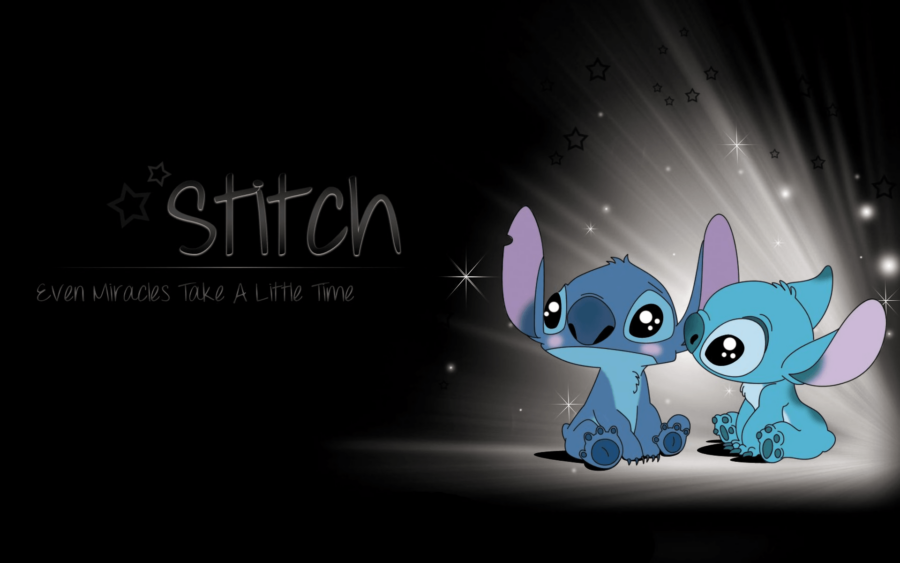Stitch: Starry Night Twins Wallpaper