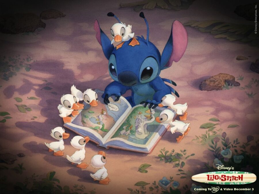 Stitch: Storytime Gathering Wallpaper