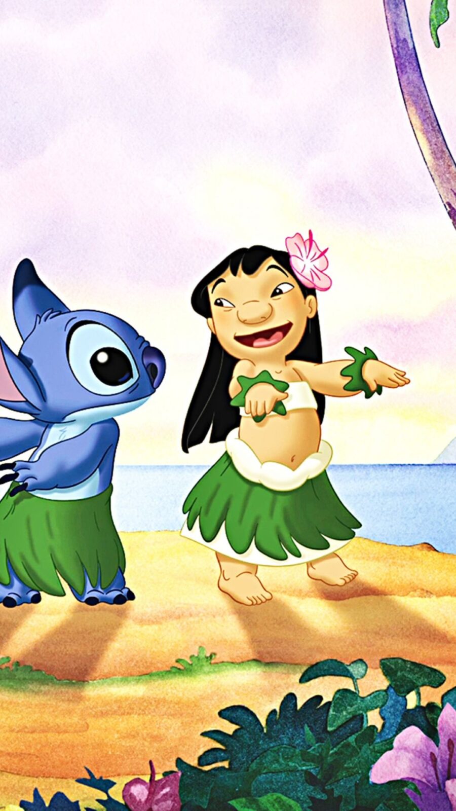 Stitch: Beachside Fun with Friends Wallpaper