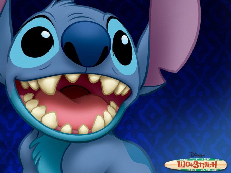 Stitch: Cheeky Alien Grin Wallpaper