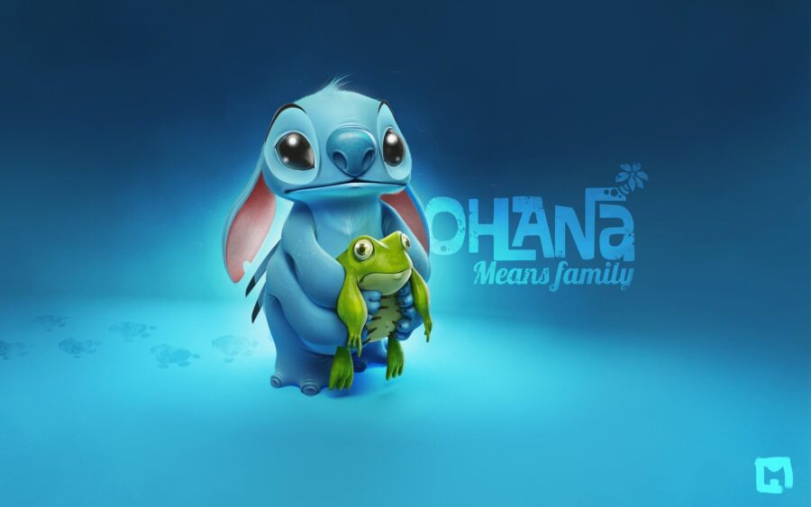 Stitch: Ohana Family Duo Wallpaper