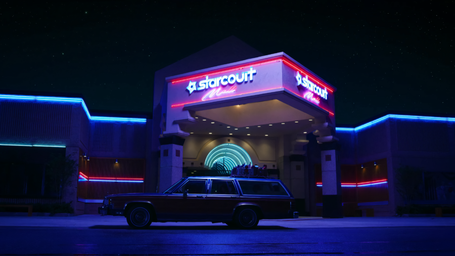 Stranger Things: Neon Nights in the City Wallpaper