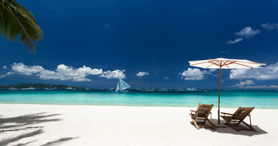 Summer: Tropical Beach Serenity Wallpaper