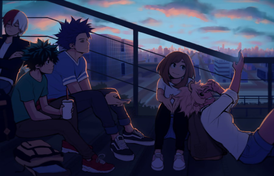 Tokodori: Serene Balcony Gathering Achtergrond